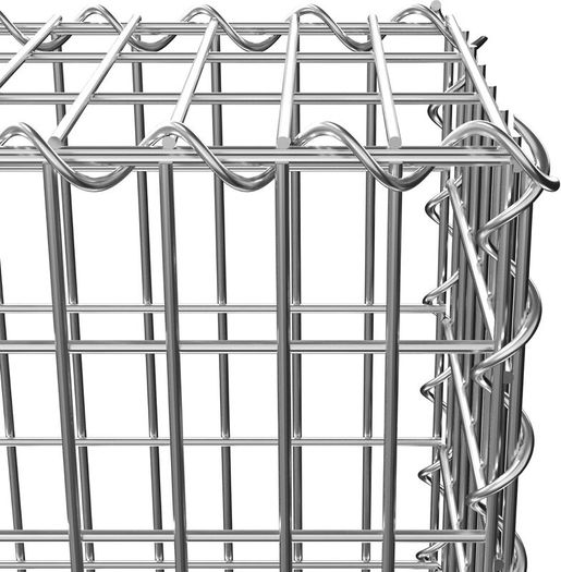 Gabion Stone Basket, Corrosion Resistant and Durable, Mesh 5 x 10 cm,