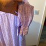 DKNY Lilac Printed Blouse Size Large Excellent Condition Image 4