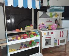 Toy kitchen and shop