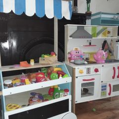 Toy kitchen and shop