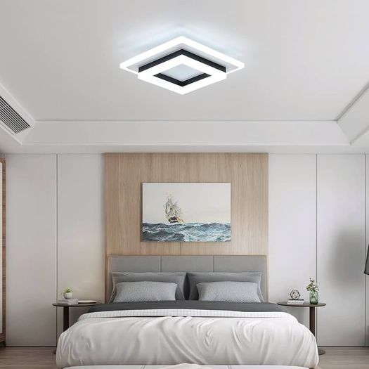 NEW SALE | LED Ceiling Light, 24W Modern Ceiling Lamp, Square LED Ceiling Lights for Bedroom Hallway Office Kitchen Living Room, Cold White 6500K