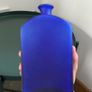Cobalt Blue Bottle With Cherub Image 2