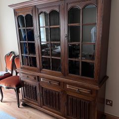 Large Solid Wood Display Cabinet