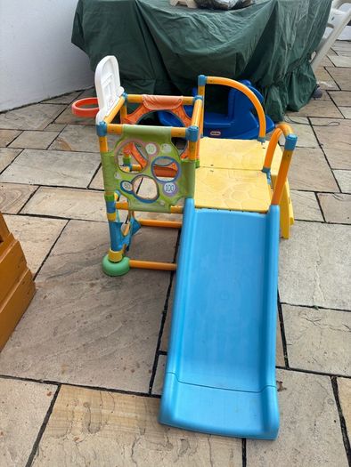 climbing frame with slide