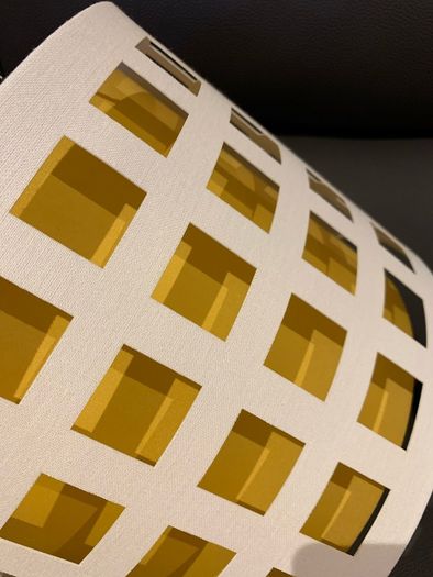 Yellow/White Ceiling Light Shade
