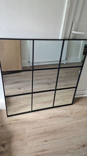 Black Metal Window Mirror