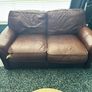 FREE leather armchairs and sofa some damage will separate Image 4