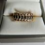 Vintage Three Row Stones Ring Gold Plated Ring size N1/2 - 4,45g Image 4