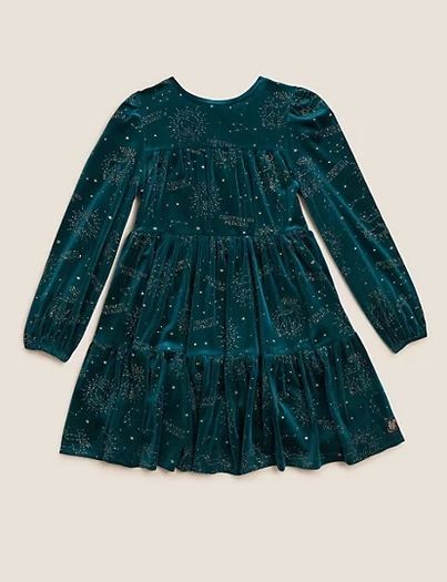 M&S velvet Harry Potter theme dress
