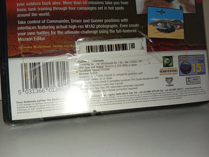 Rare Sealed Delta Force Pc Cd rom 2002 also includes Armoured fist 3 sealed