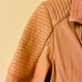 Pink Leather Biker Jacket Image 2