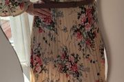 SHEIN floral pleated midi Sz L ( Fit 14-16UK)