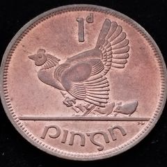 [#2663] - Ireland 1966 | Irish 1d | 1 Penny | KM.11 | UNC
