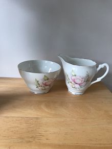 Royal Stuart Sugar and Milk Set Bone China