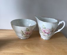 Royal Stuart Sugar and Milk Set Bone China