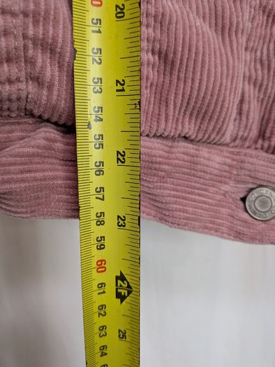 Denim Co Pink Corduroy Sherpa Trucker Jacket Womens Size 12