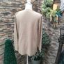 Cream Beige lightweight fine knit cardigan made in Italy Image 4
