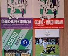 Celtic FC Collectible European Programmes X 4