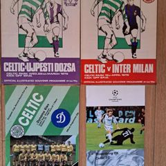 Celtic FC Collectible European Programmes X 4