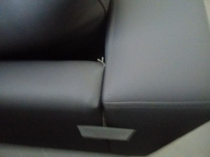 New Leather Grey 3 Seater Sofa