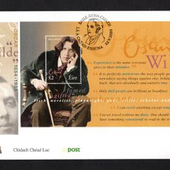 2000 Ireland Oscar Wilde Commemorative Stamp Miniature Sheet An Post First Day Cover (FDC)