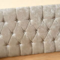 Single Velvet Diamante Headboard