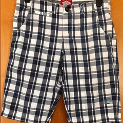 Mens Superdry Navy Check Shorts