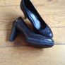 Rockport Black leather court shoes Image 2