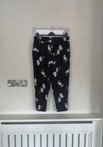 Ladies Elastic Waist Black Comfy Trousers from Dorothy Perkins