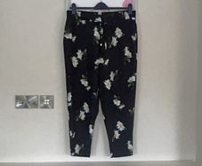 Ladies Elastic Waist Black Comfy Trousers from Dorothy Perkins