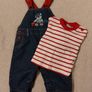 Cheeky Chimp Denim Dungaree,s And Top Image 9