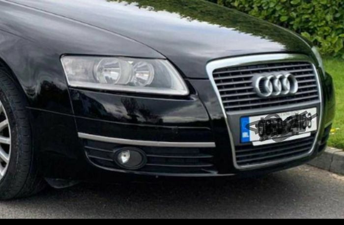 Audi a6 c6 front bumper fog grills lamps spotlights middle grill  wings mirrors sline suspension parts breaking 2.0tdi a4 a6
