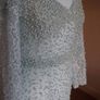 Debs dress - Embellished pearl & diamond cocktail evening maxi dress w train size 10/12 Mint Green Image 2
