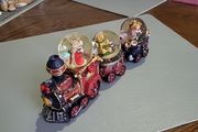 Snowglobe santa train