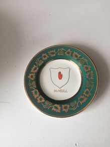 Vintage Arklow Pottery McNeill Family Crest Mini Plate