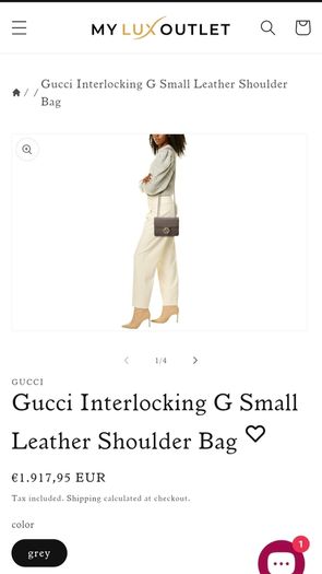 Gucci dollar interlocking G small crossbody bag