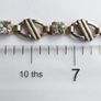 Vintage 18K White Gold Plated Bracelet length 8" Image 7
