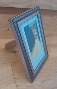 Picture frame, black & grey/silver design