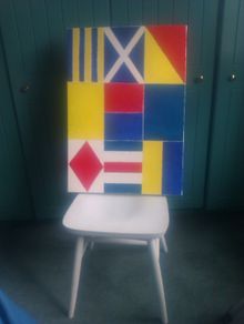 Oil on Canvas. "Nautical Flags".