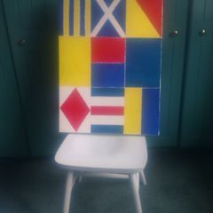 Oil on Canvas. "Nautical Flags".