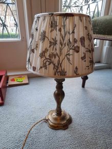 Pair of period table lamps (sold without the lampshade)