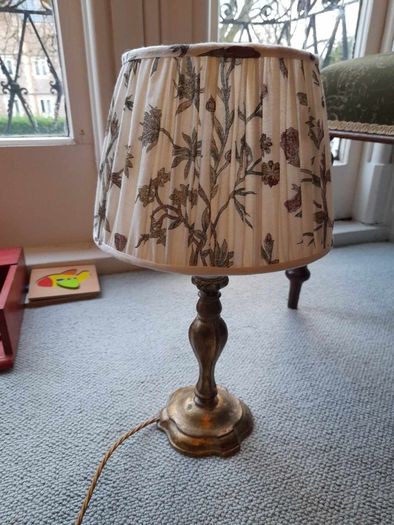 Pair of period table lamps (sold without the lampshade)
