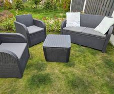 4 Seat Rattan Garden Set
