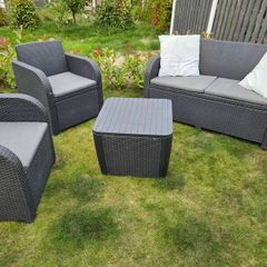 4 Seat Rattan Garden Set