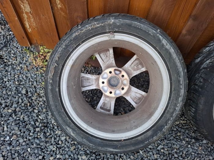 Saab 16" Alloys C/w 4 Good Tyres - 205x50x16 - Excellent!