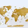 World Classic Wooden Map Wall Decoration Image 3