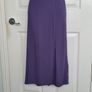 Brand New M&S Purple Blueberry Straight Skirt Front Splits Size 8r Image 2