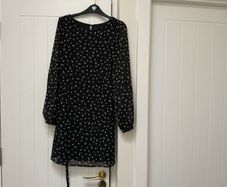 Black pattern Dress size 10
