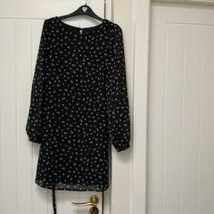 Black pattern Dress size 10