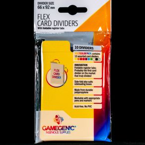Gamegenic Flex Card Dividers (Pack of 10, New Sealed) Multicolored Deck Box Organisation Trading Cards Pokemon MTG